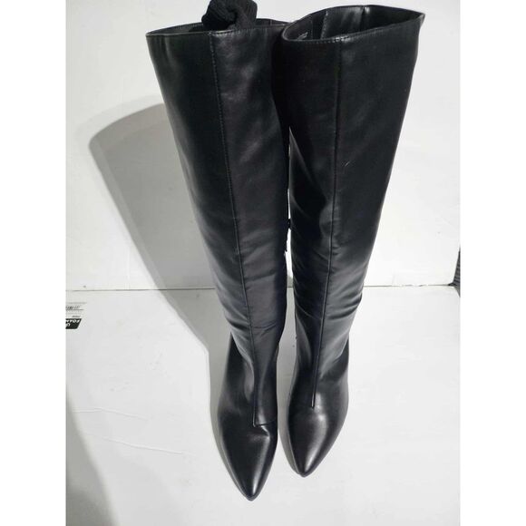 Old Navy Black Tall Kitten Heel Boots Women’s Size 8 Knee High Pointed Toe NWOT - Picture 7 of 8